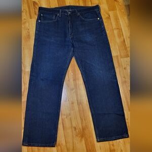 Levi's Men's Dark Blue Straight Jeans 505's